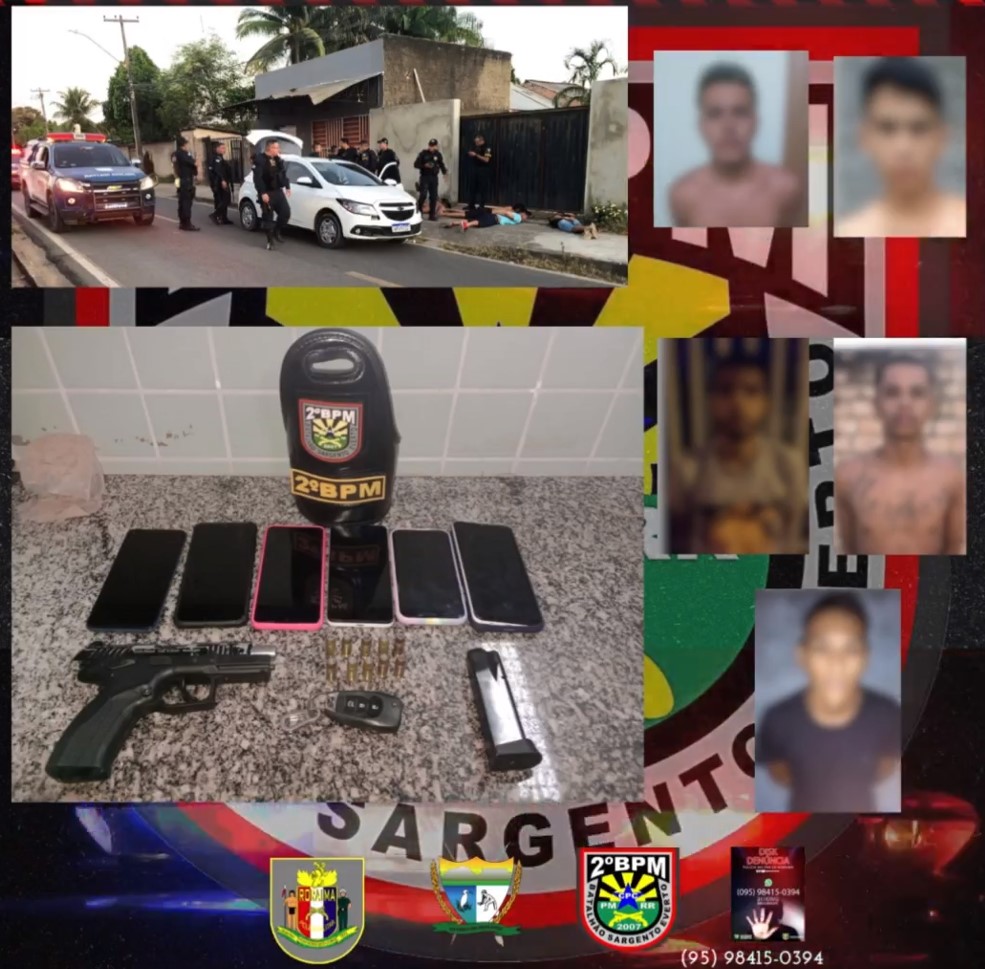 Policia prende quadrilha em flagrante durante assalto: Quadrilha especializada em roubos pós-festas 