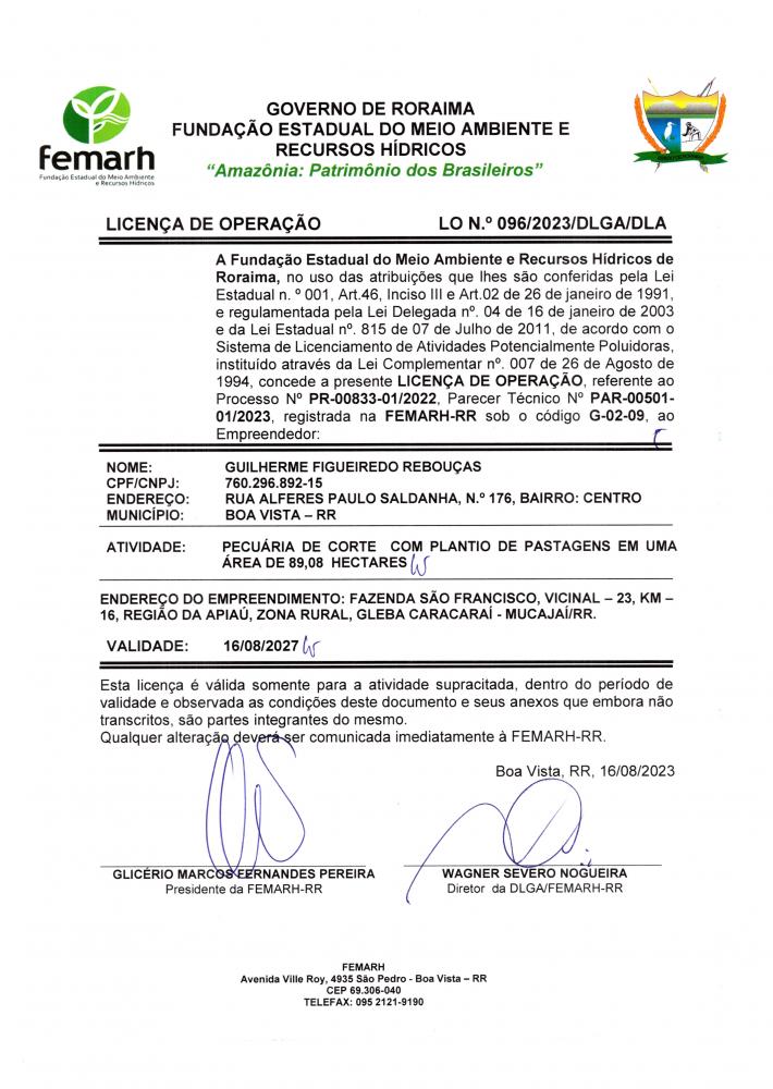 Licença de Operação
