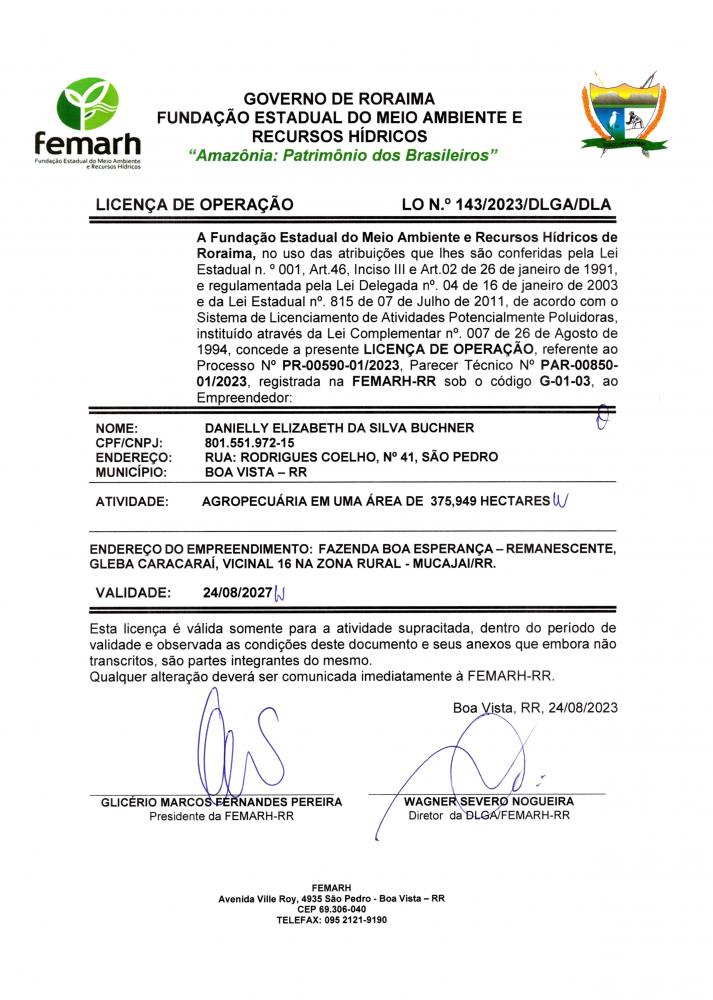 Licença de Operação