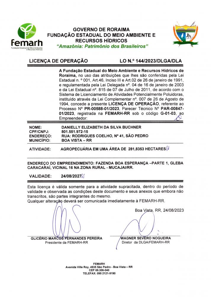 Licença de Operação