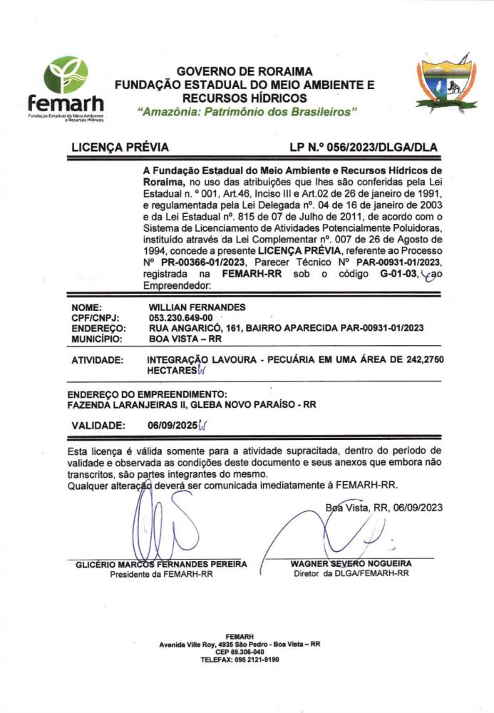 Licença prévia 