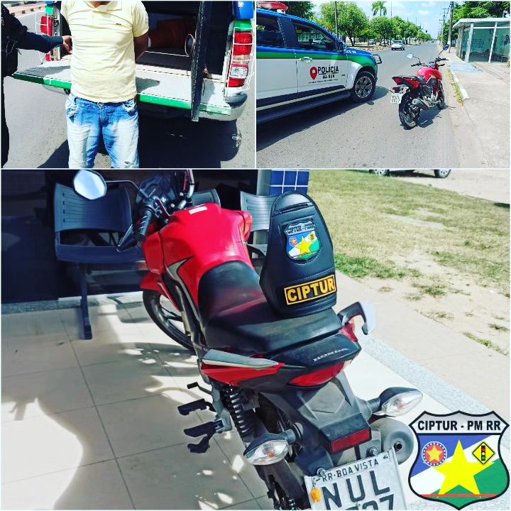 Polícia recupera motocicleta no mesmo dia em que foi furtada e prende suspeito