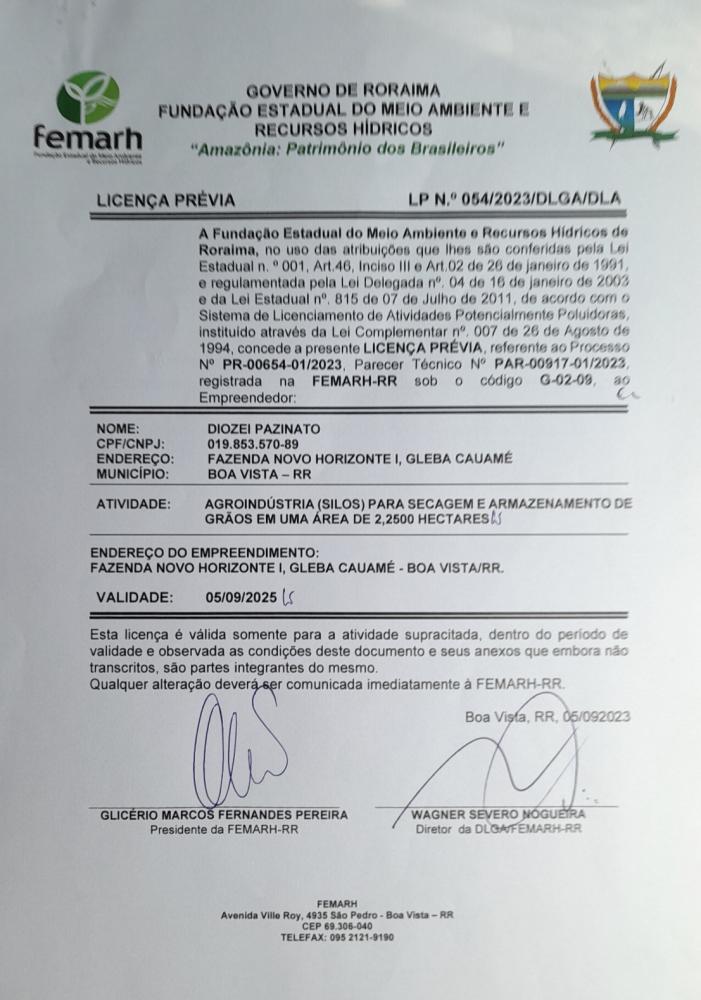 Licença prévia 