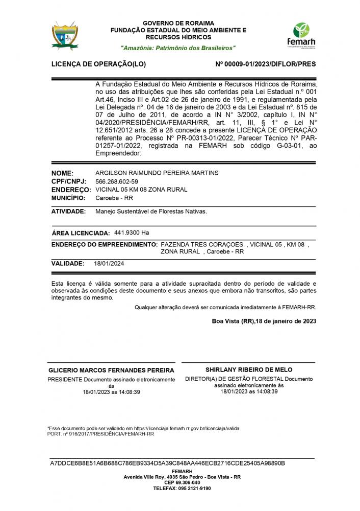 LICENÇA DE OPERAÇÃO(LO)