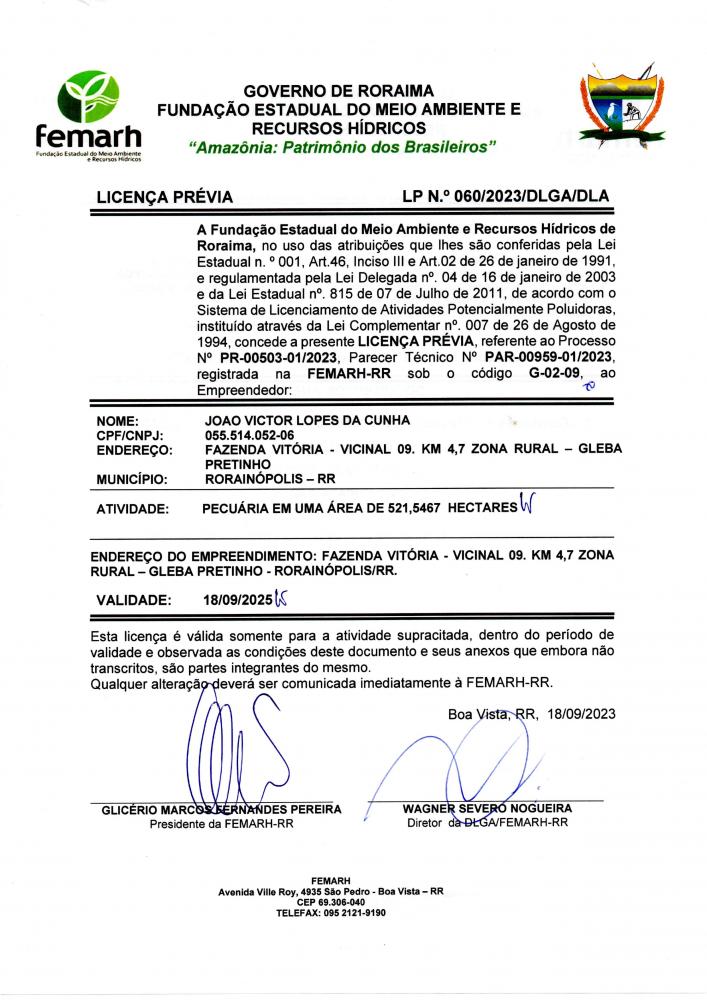LICENÇA PRÉVIA