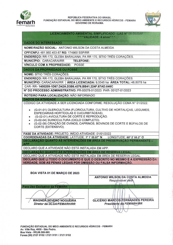 LICENCIAMENTO AMBIENTAL SIMPLIFICADO