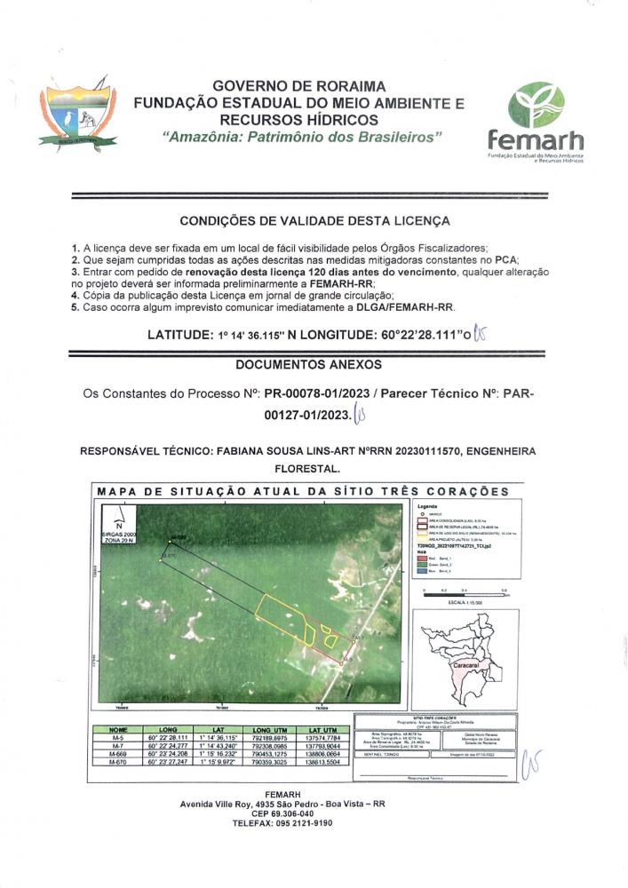 CERTIFICADO RORAIMENSE DE REGULARIDADE AMBIENTAL