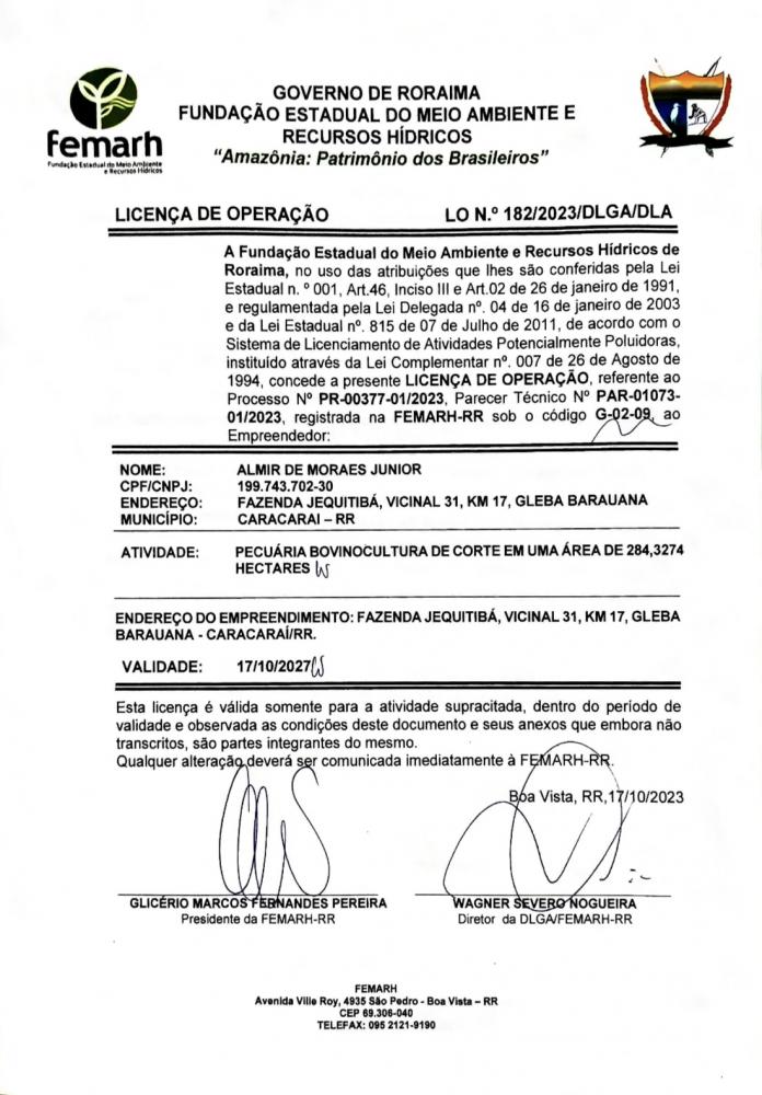 Licença de Operação 