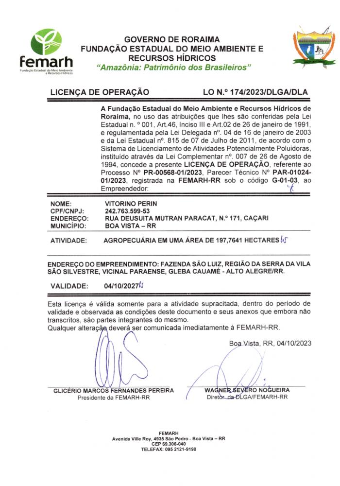 Licença de Operação 