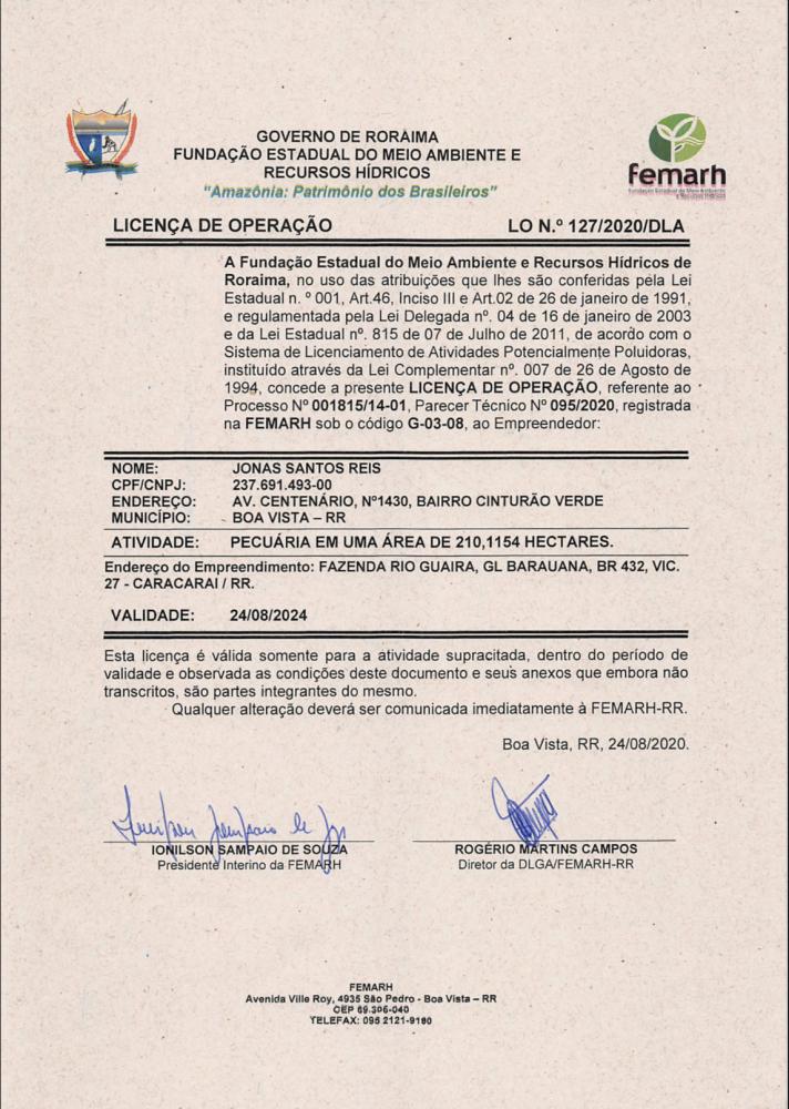 Licença de Operação 