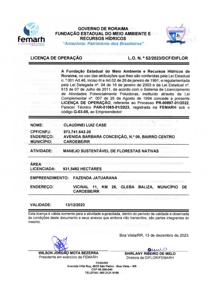 Licença de Operação 