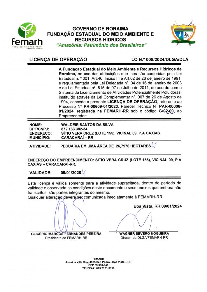 Licença de Operação