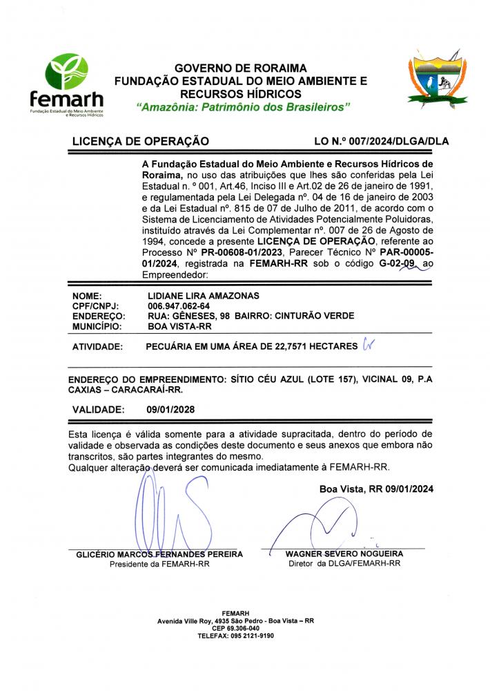 Licença de Operação