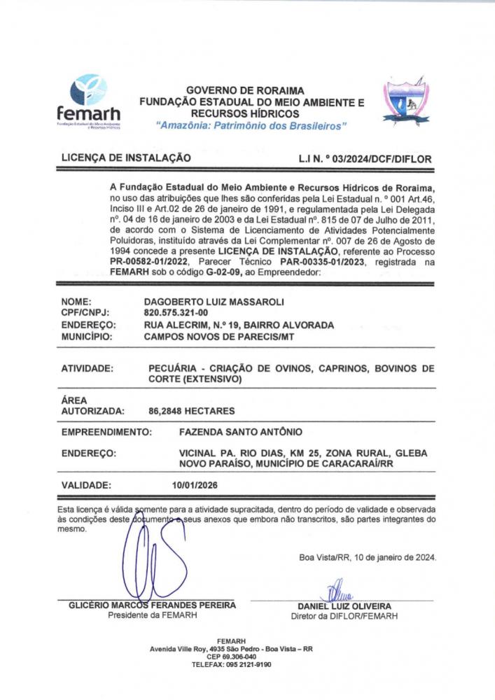 Licença de Instalação 