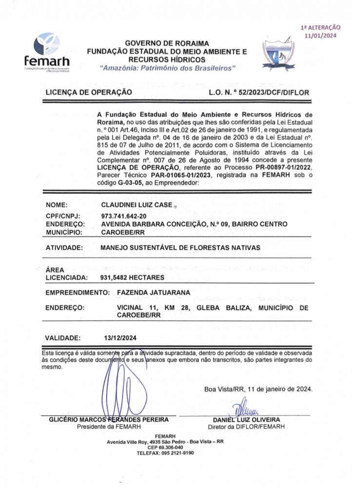 Licença de Operação 