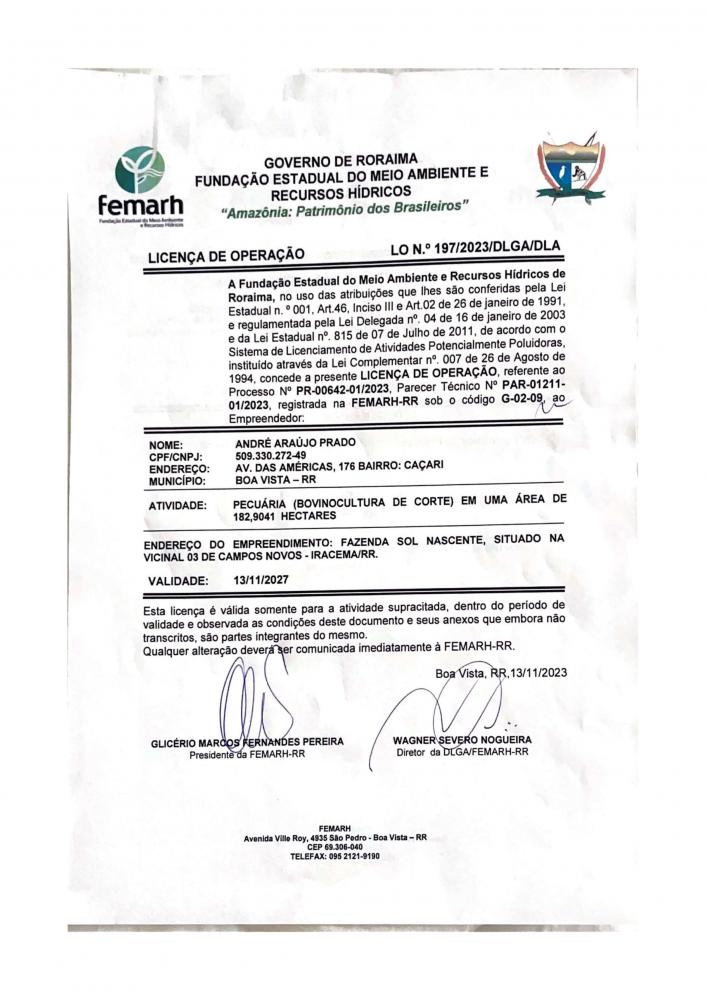 Licença de Operação