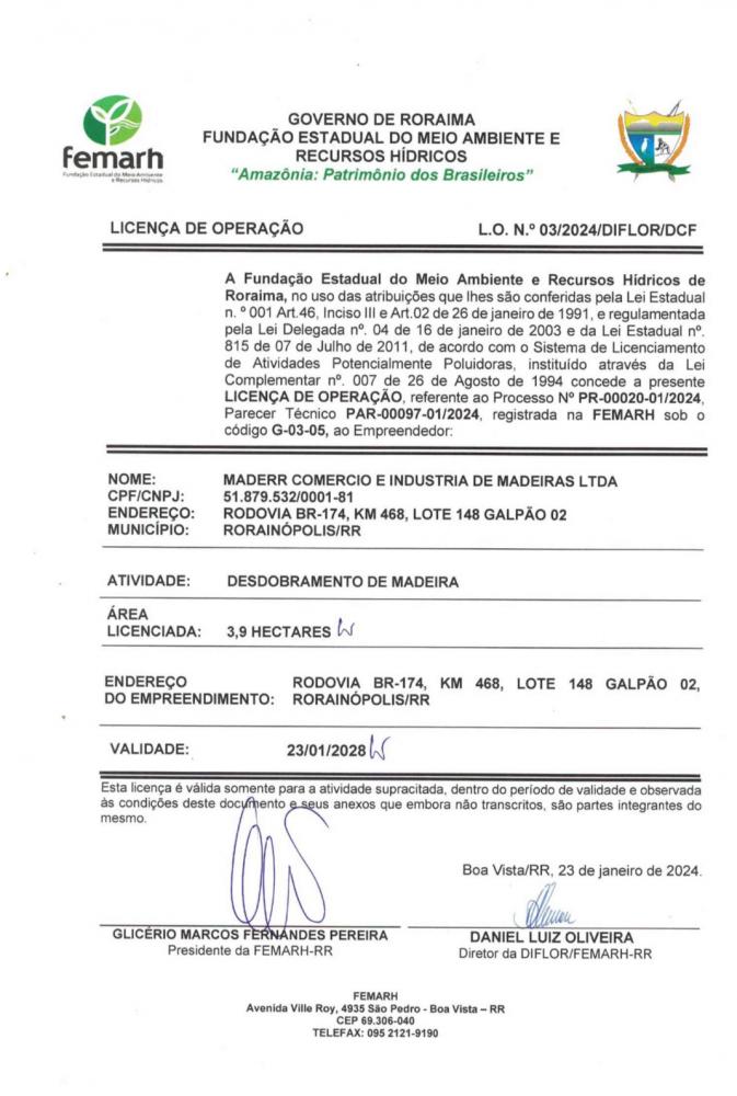 Licença de Operação 