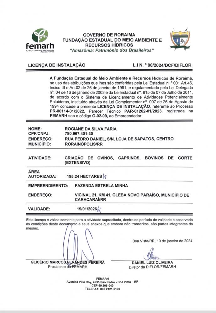 Licença de Instalação 