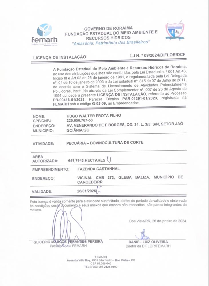 Licença de Instalação 