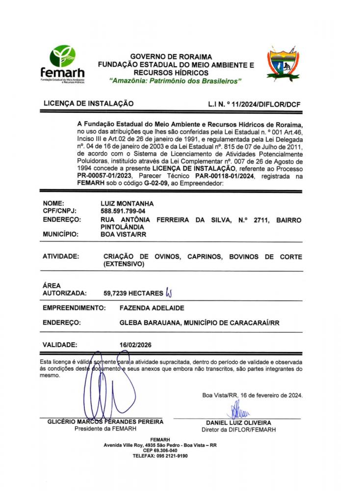 Licença de Instalação 