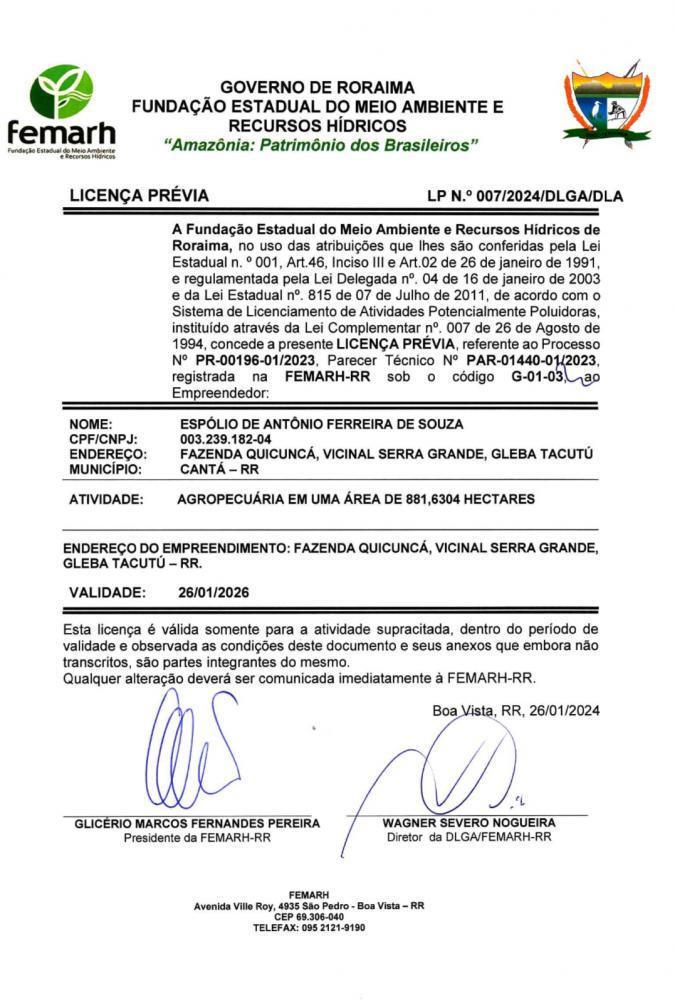 Licença Prévia 