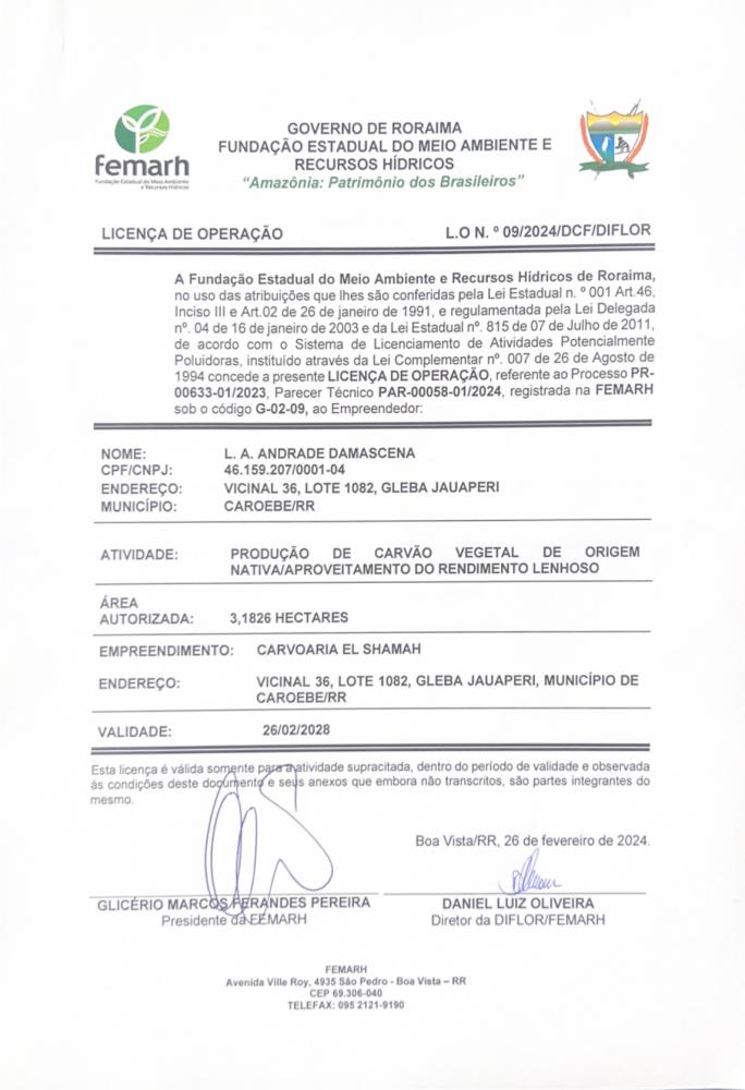 Licença de Operação 