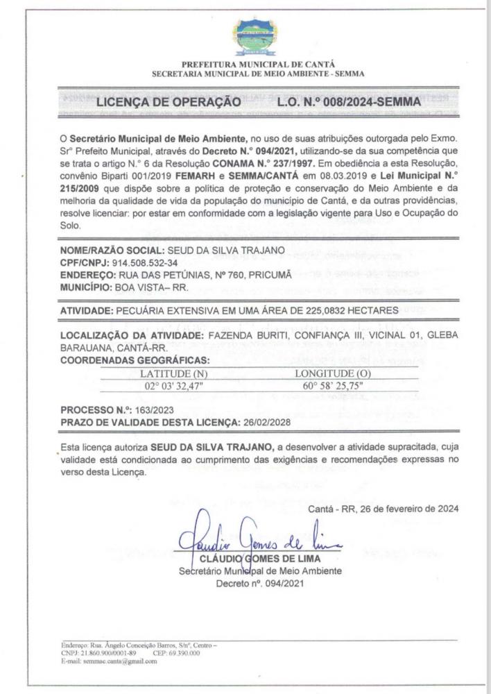 Licença de Operação 