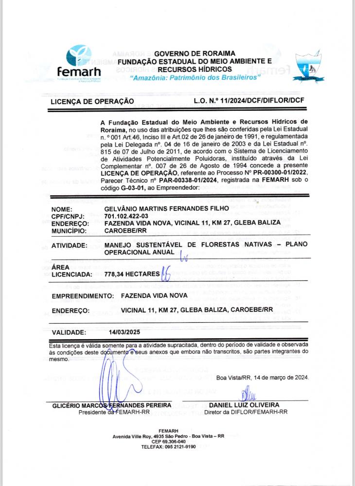 Licença de Operação 