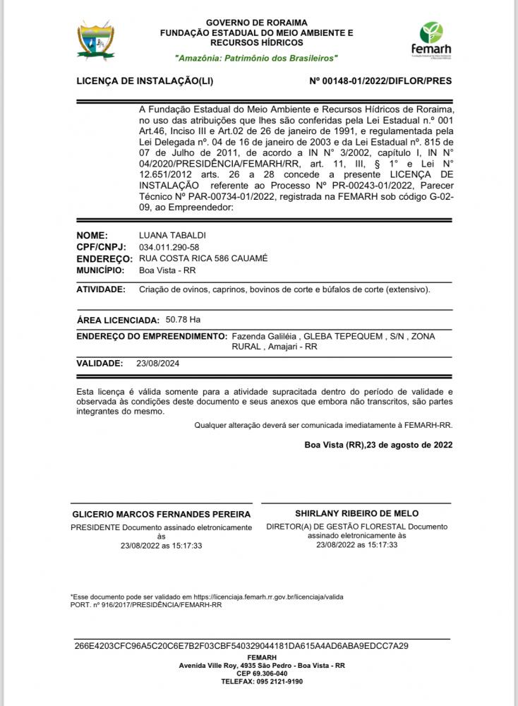 Licença de Instalação 