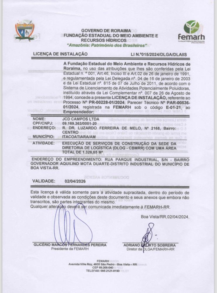 LI N.°015/2024/DLGA/DLAIIS