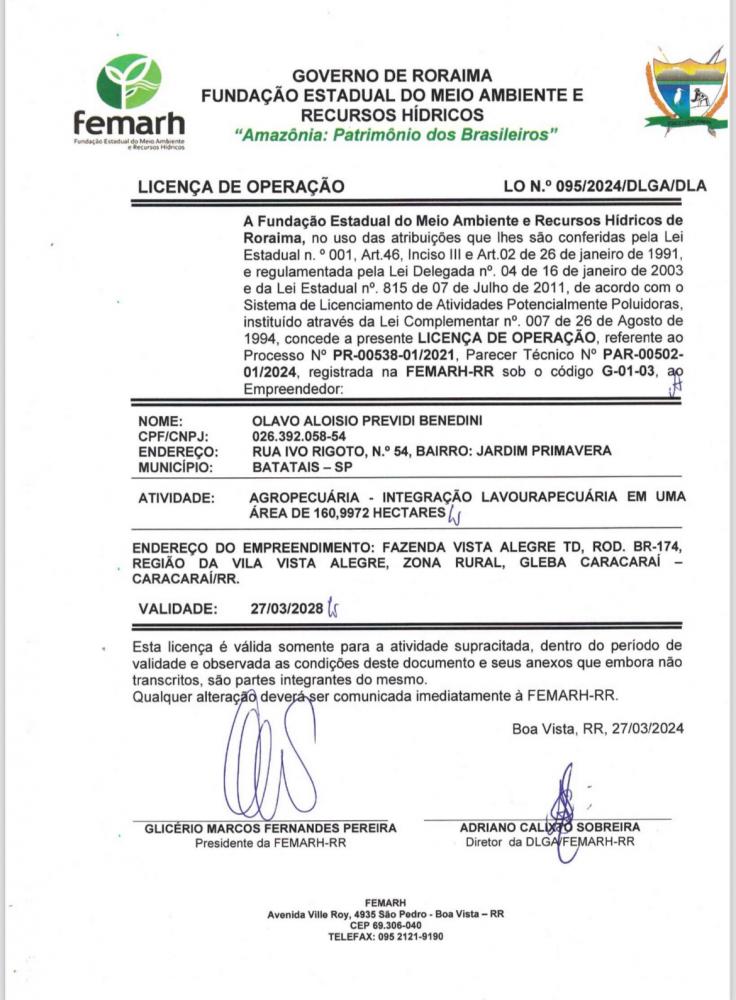 Licença de Operação 