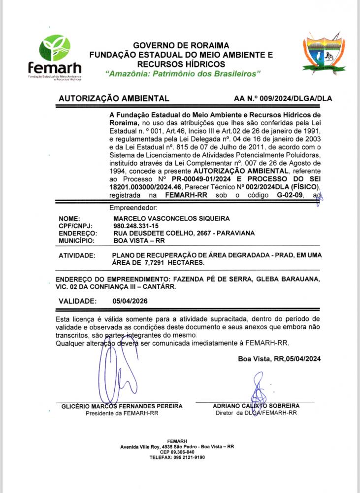AUTORIZAÇÃO AMBIENTAL 