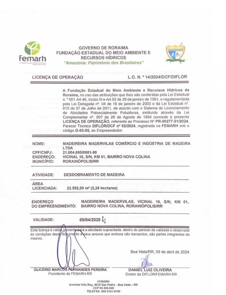 Licença de Operação 