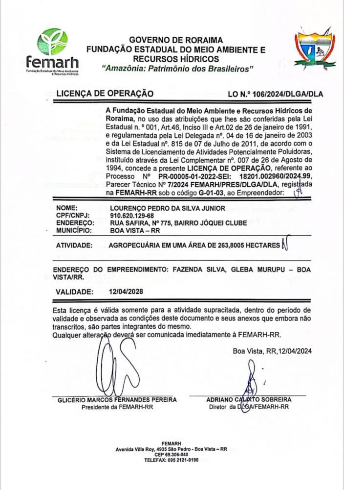 Licença de Operação 