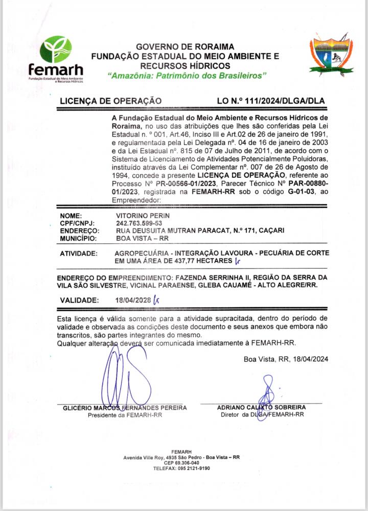 Licença de Operação 