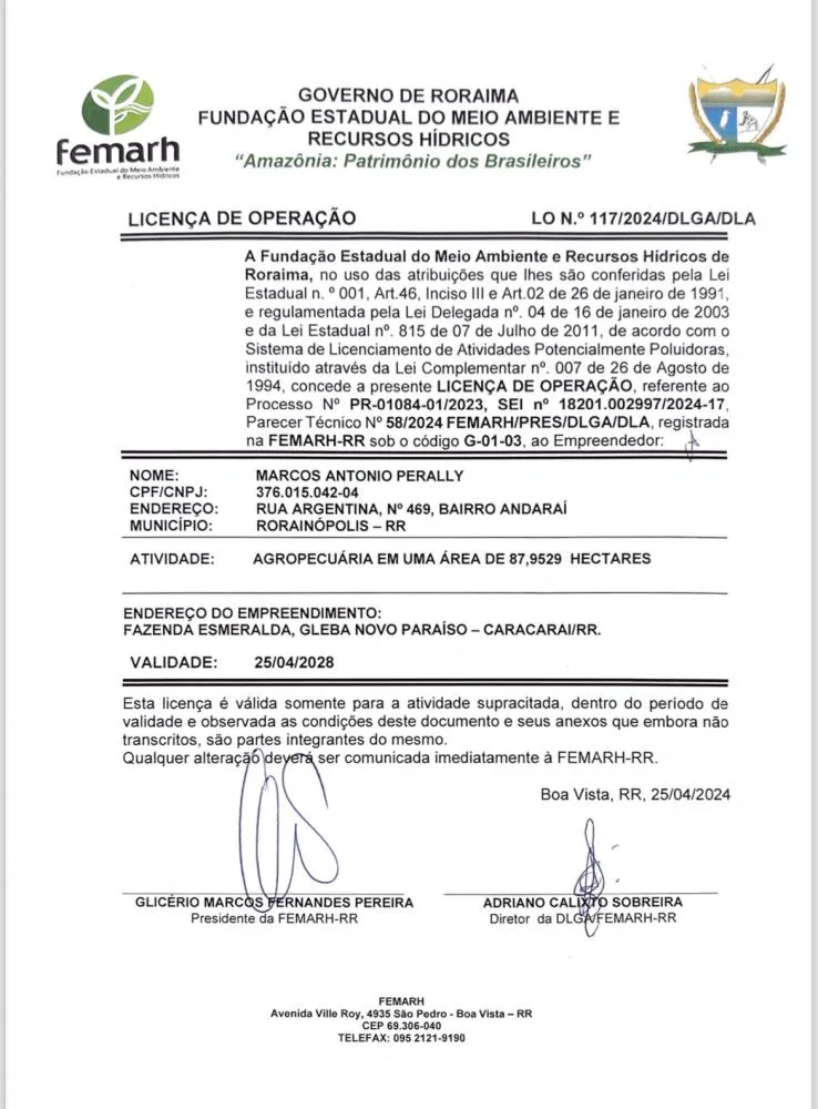 Licença de Operação 