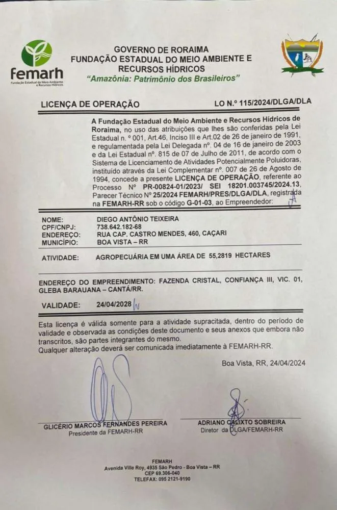 Licença de Operação 
