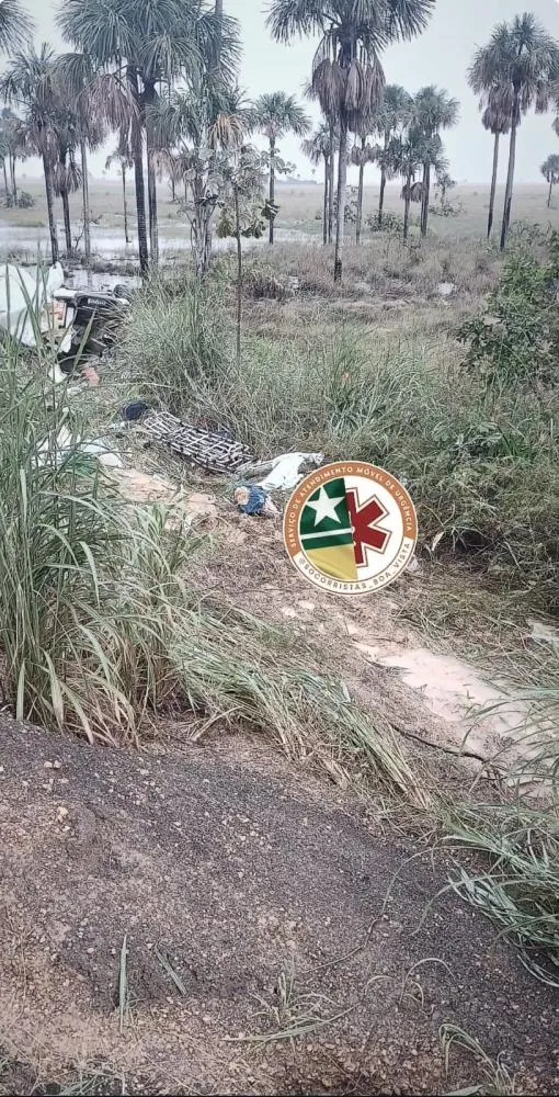 Capotamento na BR-174 sentido Pacaraima resulta em duas mortes