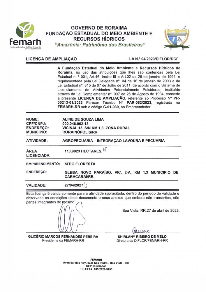 Licença de Ampliação