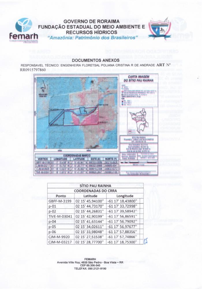 CERTIFICADO RORAIMENSE DE REGULARIDADE AMBIENTAL
