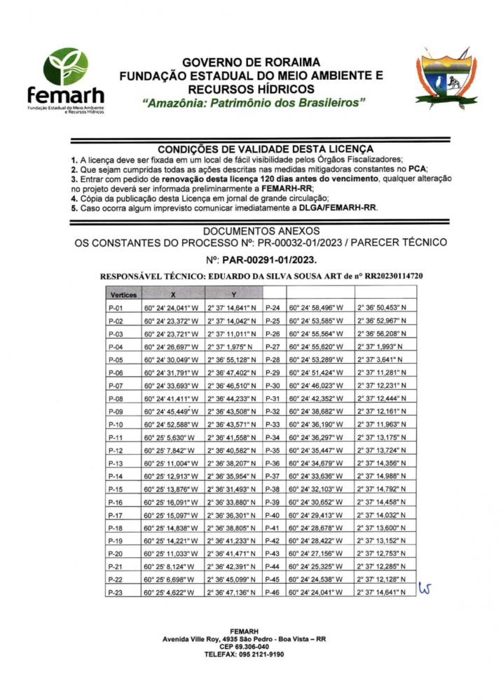CERTIFICADO RORAIMENSE DE REGULARIDADE AMBIENTAL