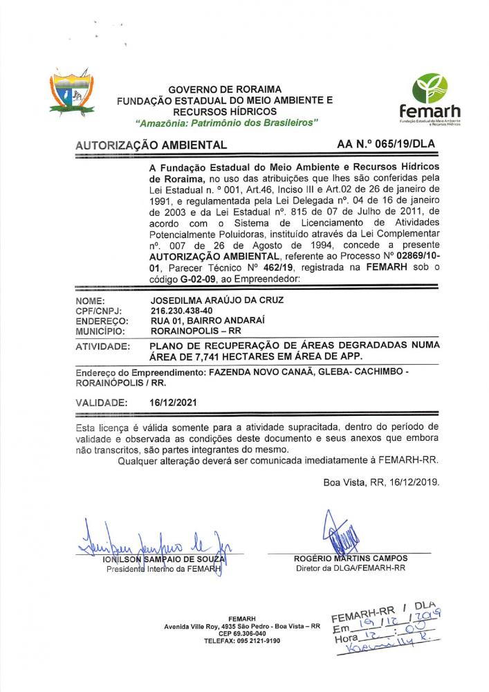 AUTORIZAÇAO AMBIENTAL