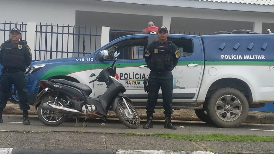 Moto roubada é recuperada pela Polícia Militar do Bonfim
